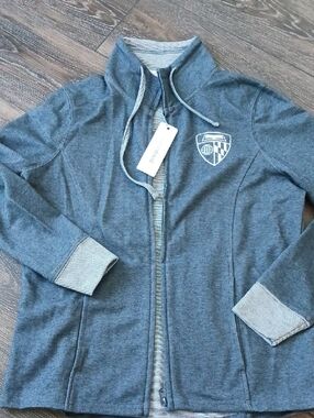 NWT Camp David JHU Hopkins University Blue Zip-Up Jacket Size M